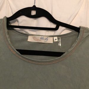 Green long sleeve top